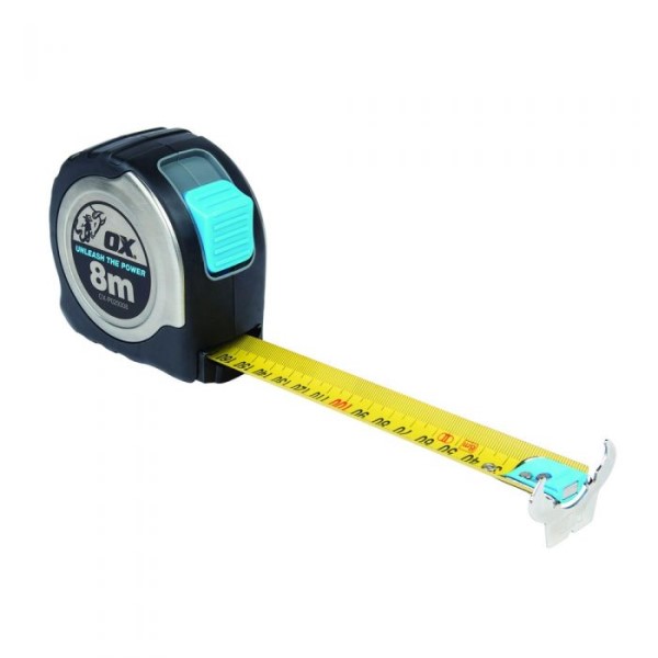 OX Pro SS Tape Measure - 8m