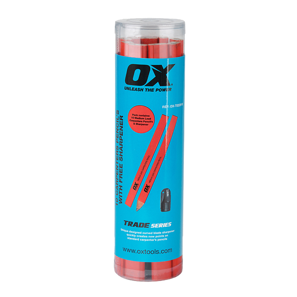OX-T022910 Red Carpenters Pencils - 10 Pack Red Carpenters Pencils - 10 Pack