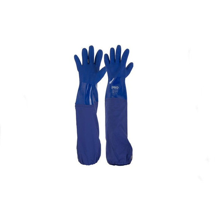 Pro Choice 60cm Blue PVC Glove - One Size