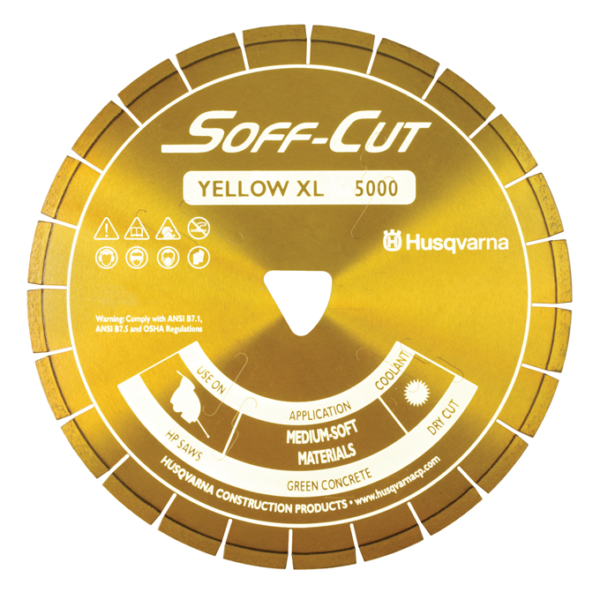 XL6-5000 6in 150mm YELLOW BLADE/SKID