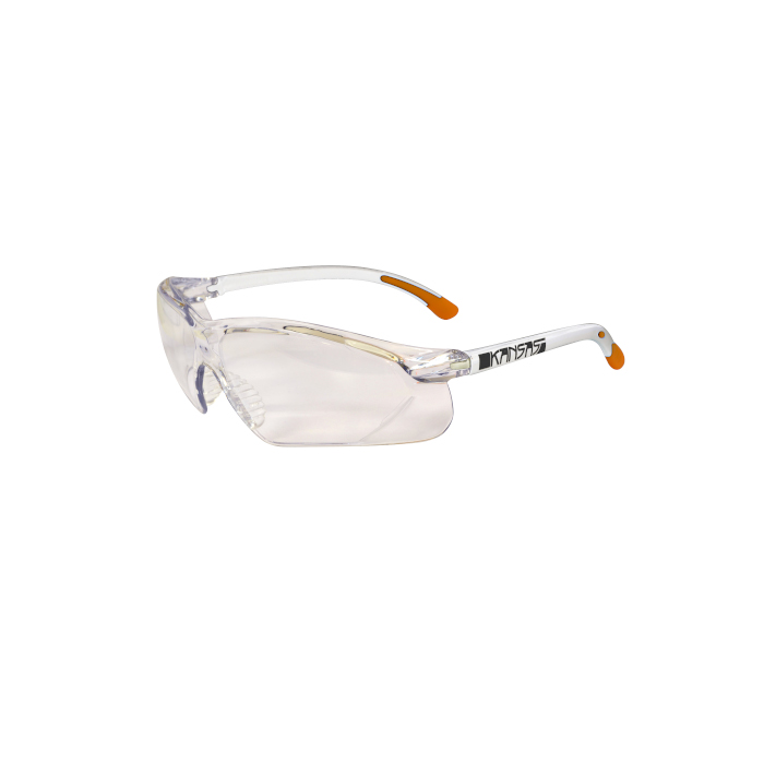 KANSAS SAFETY GLASSES WITH ANTI-FOG - CLEAR LENS
