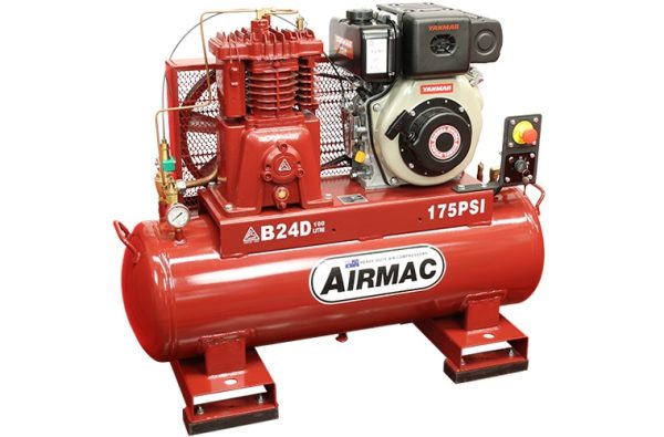 Airmac Yanmar Diesel Air Compressor 120ltr Electric Start - B35D ES