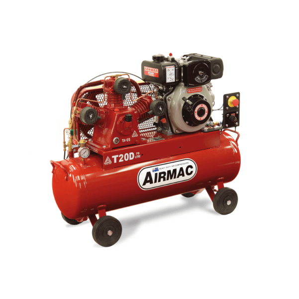 Airmac - Yanmar Diesel Air Compressor 70ltr Electric Start - T20D ES
