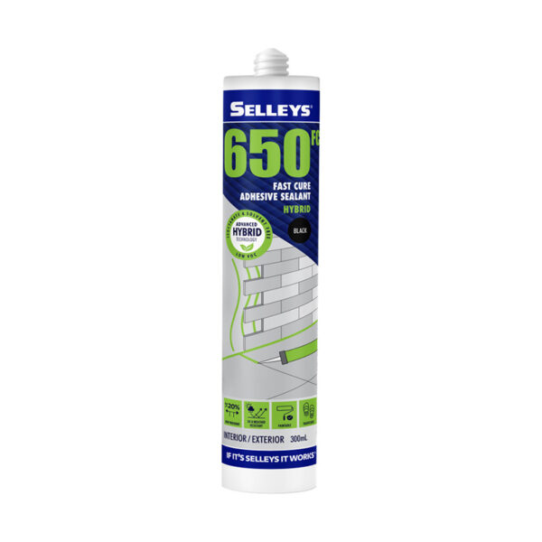 Selleys 650FC Adhesive Sealant Black 300ml