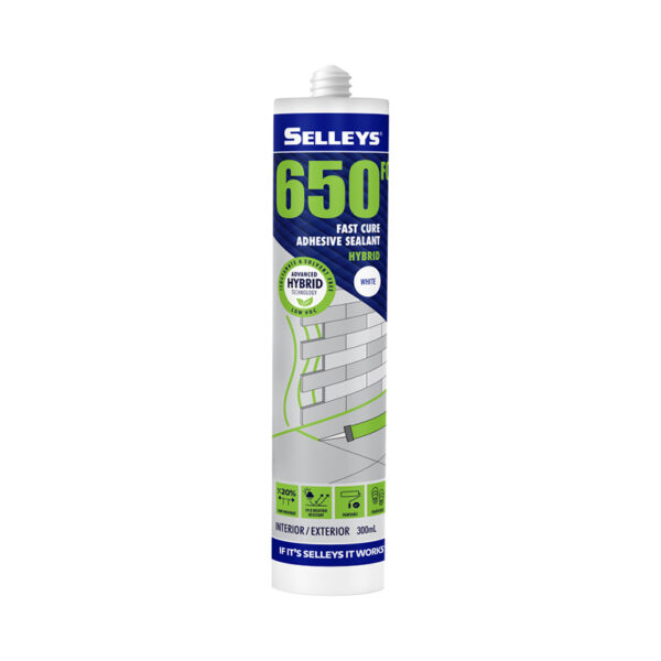 Selleys 650FC Adhesive Sealant White 300ml