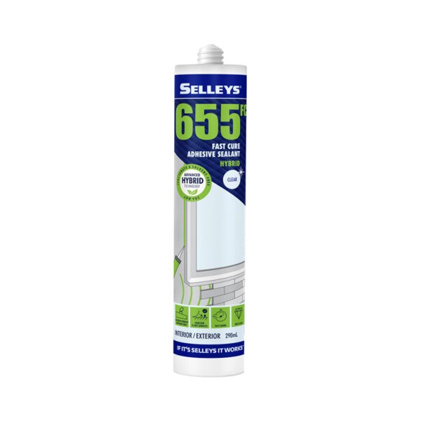 Selleys 655FC Adhesive Sealant Clear 300ml