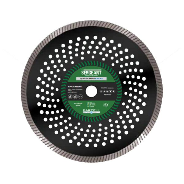 Bartell Diamond Blade PRO-X 230mmx22.23mm - SE Hard / Clay, Iron, Tiles