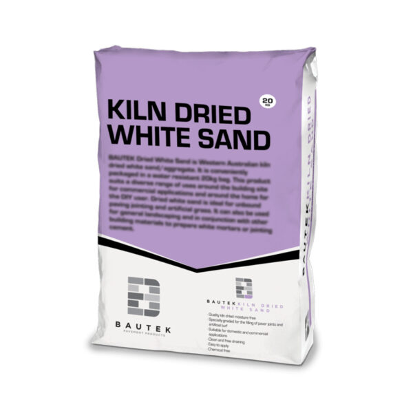 Bautek Kiln Dired White Sand - Bag 20Kgs