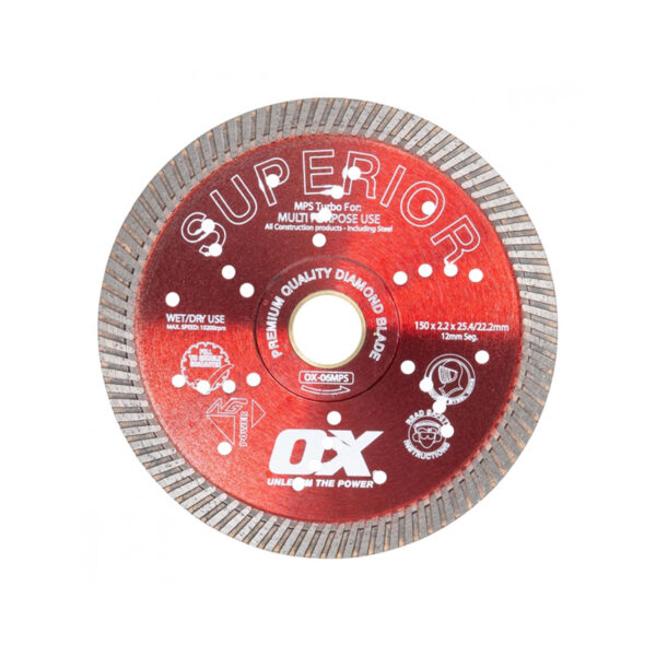 Ox Turbo Diamond Blade MPS 6"