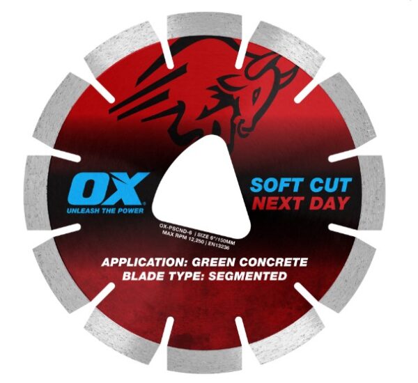 Ox - Soft Cut Blade 150mm Next Day - Red OX-PSCND-6