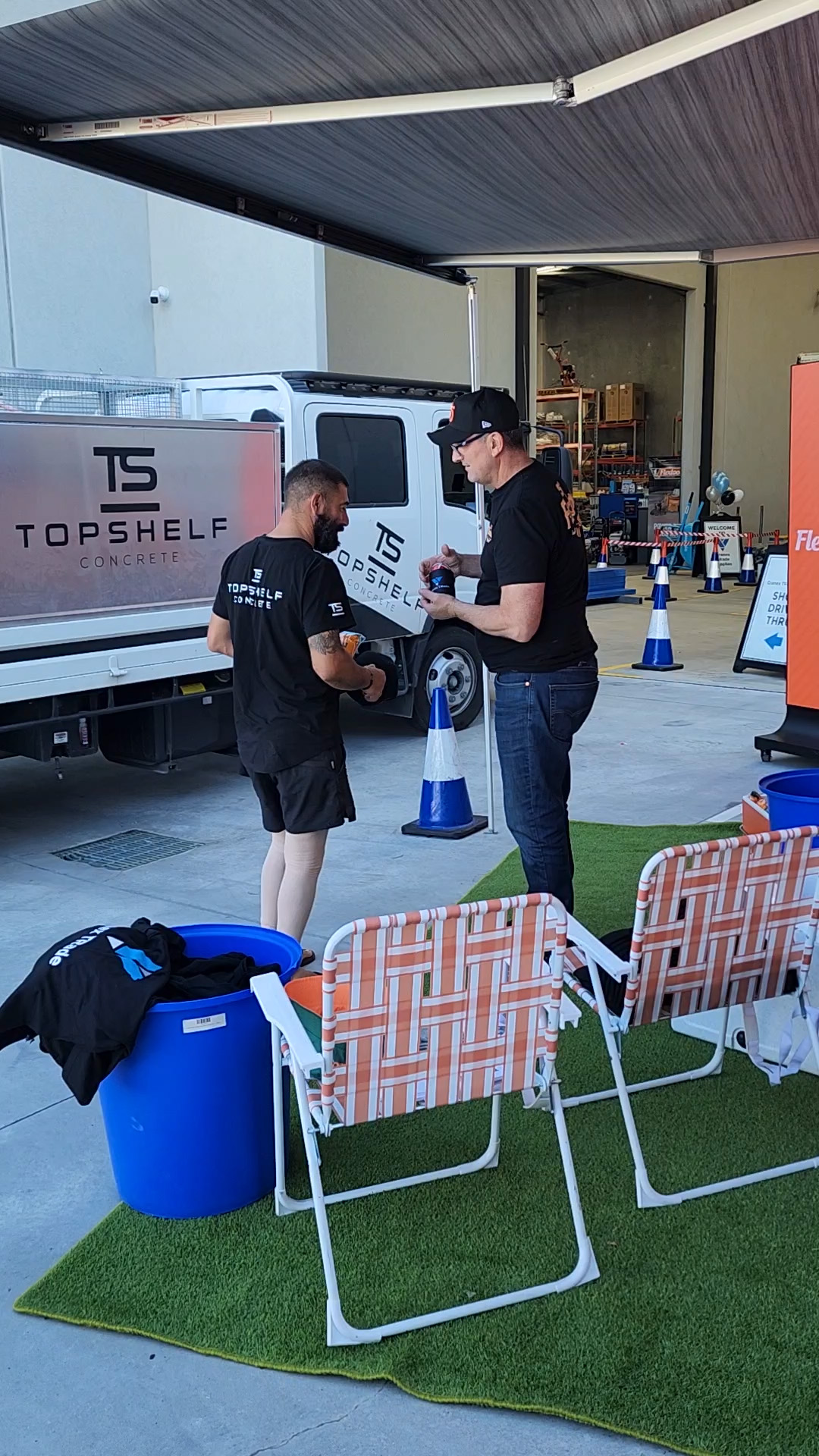 Top shelf concrete tools trade Perth display for local professional concreters and builders.