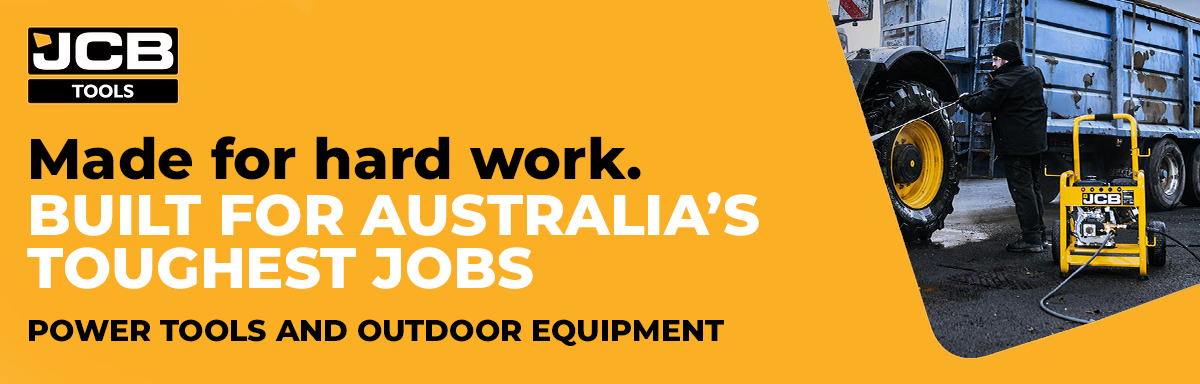 JCB power tools and outdoor equipment range in Western Australia