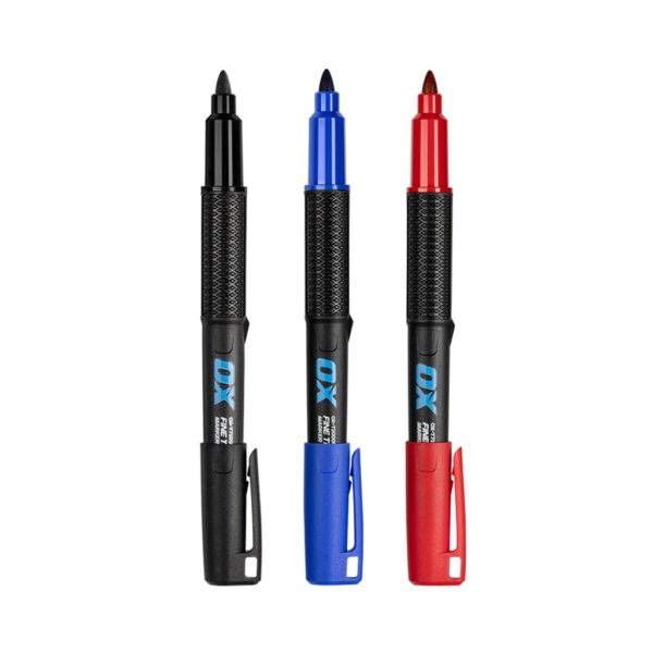 OX-T710502 Trade Series TuffMark Construction Fine (1-2mm) Marker - Black, Blue or Red
